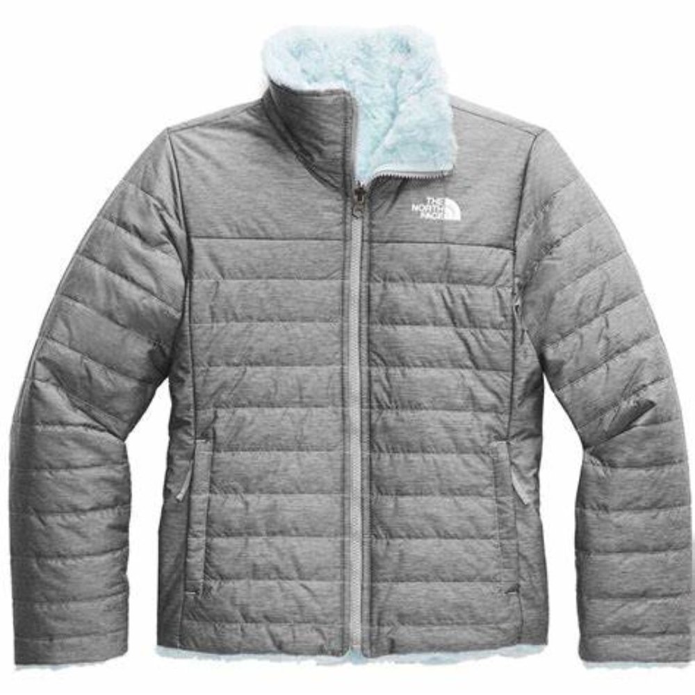 The North Face Girls Mossbud Swirl Reversible Girls Puffer Jacket Size L (14/16)